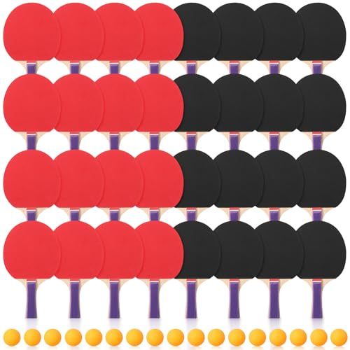 Outus 4 Pack Portable Table Tennis Combo 8 Paddles & 12 Balls with Carry Bag for Indoor Outdoor Sport