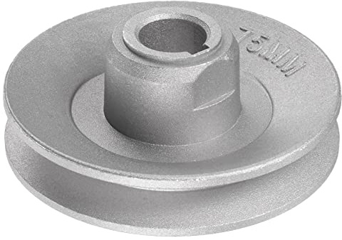 sourcing map Industrial Coser Máquina Embrague Motor Polea 15mm Interior 75mm Exterior Diámetro Aluminio Eléctrico Transferencia Rueda Polea