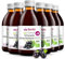 BIO Schwarzer Johannisbeersaft 6er Pack (6x250ml) - BIO purer Schwarze Johannisbeer-Direktsaft - 100% Kaltgepresst Muttersaft - ohne Zucker, GMO, Konservierungsstoffe - Vegan - Öko - BerriesPolska®