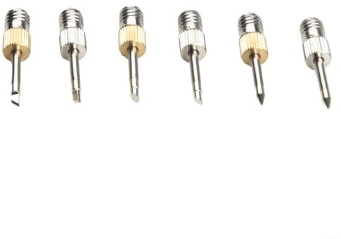 Getdoublerich, Lötspitzen, 6er-Pack Ersatzspitzen E10 Schnittstellenspitzen, Werkzeugspitzen, Batterielötspitzen