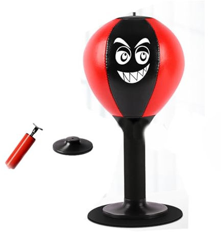 Benyong Punching ball Funpunch Rage Bag Desktop Sacco da boxe con ventose forti, punch da tavolo, mini palla da boxe istantaneo, con ventosa, stress (2)