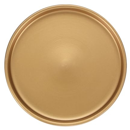 M METERXITY Soucoupe en Céramique pour Plantes, 6,3 Plateau Récupérateur d'eau, Soucoupes de Pots de Fleurs pour Intérieur/Extérieur, Plateau d'Égouttement d'eau [Rond Doré]