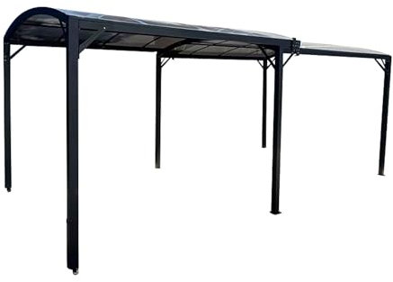LECO - ausziehbare Jotta 4.0 Pergola 5,38 x 3 m mit Polycarbonat-Dach – anthrazit