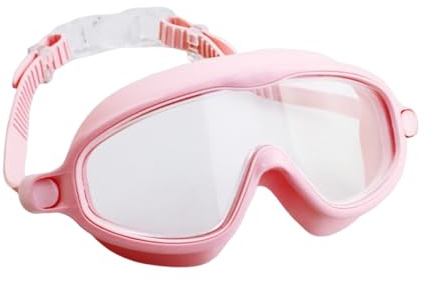 Gafas de natación para niños, gafas de natación, gafas de buceo transparentes impermeables con lente ancha para niños y niñas, deportes al aire libre, piscina, parque acuático
