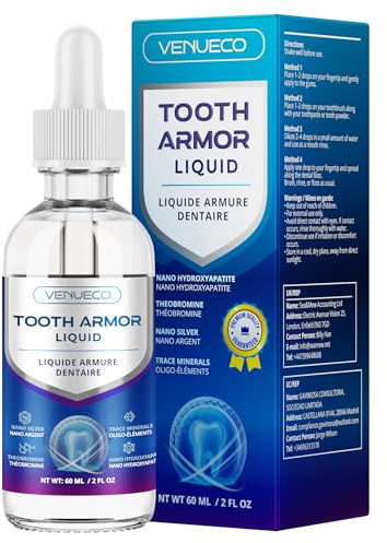 Cavity Protection Tooth Armor Liquid: Science-Backed Formula Strengthens Enamel with Remineralization Drops at-Home Tooth Enamel Support Stronger Teeth Hydroxyapatite 60 ml