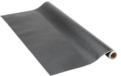 Venilia Papier adhésif Anthracite Aspect métal - 45cm x 1,5m - Épaisseur 160μ, Film autocollant pour meuble et cuisine, film décoratif, papier peint, PVC sans phtalates, Fabriqué en UE