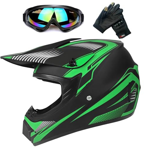Jugend Motorradhelme,Kinderfahrradreithelm,Junge Und Mädchen, Roller Ski ATV Helm,DOT / ECE-Zertifizierung,Geeignet Für Alle Jahreszeiten,22,S