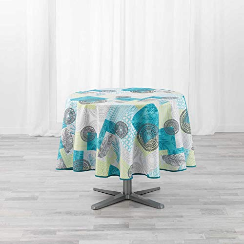 Douceur d'Intérieur Peachy - Ropa de Mesa (180 cm), Color Azul
