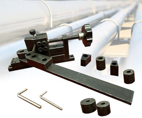 Universal Biegevorrichtung, 6mm Handbuch Stangenrohrbieger Manual Stahldraht Biegemaschine Rohrbiegemaschine für 3/16'', 1/4'', 1/2''Dia