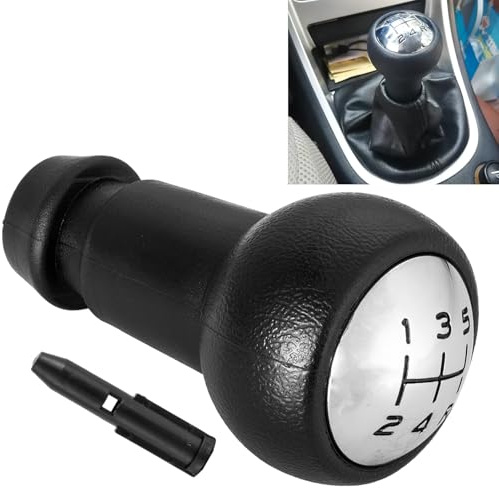 NIYATA Pommeau de Levier de Vitesse de Voiture pour Peugeot 106 107 207 301 307 308 407 408 508 3008 1007, pour CITROEN C2 C3 C4 Picasso, 2403 cn, 5 Vitesses Voiture Pommeaux Levier Vitesse
