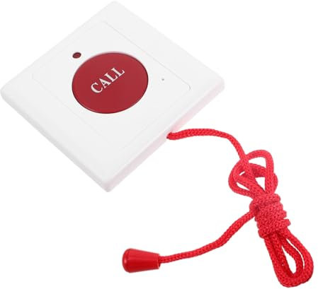 ifundom Notrufknopf Mit Zugleine Für Senioren Und Menschen Mit Behinderung Dual-Alarm-System Für Schnelle Hilfe in Zuhause Und Pflegeeinrichtungen
