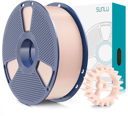 SUNLU PLA+2.0 Filamento per stampante 3D, Filamento PLA Plus di Aggiornamento, Filamento 3D ad alta resistenza, Precisione dimensionale +/- 0.02 mm, Bobina da 1kg, Pelle