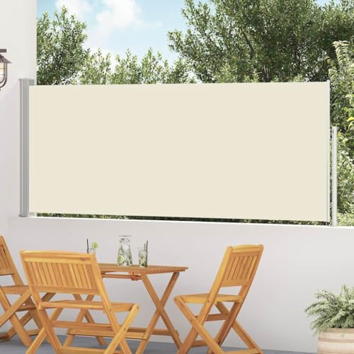 Emmtore Toldo Lateral retráctil de jardín Color Crema 120x500 cm