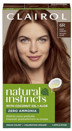 Clairol Natural Instincts Demi-Permanent Hair Dye, 6R Light Auburn | 1 Pack