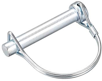sourcing map Shaft Locking Pin - 10mm x 60mm Coupler Pin for Farm Trailers Wagons Lawn Garden in Arch Round