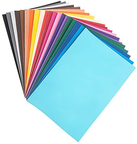Ideen mit Herz Moosgummi-Platten | bunt | selbstklebend | DIN A4 | 2mm | 20 Bogen | Bastelschaumstoff, Eva-Platten | ideal zum Basteln