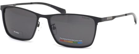 POLAROID Herren PLD 2159/G/S/X Sonnenbrille, Mattes Schwarz, 58