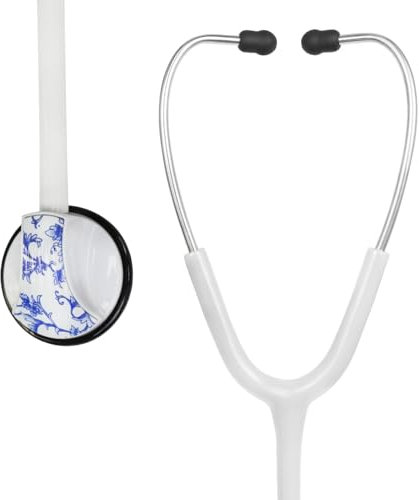 SCIAN Stethoskop Einkopf Kardiologie Stethoskope für Krankenschwestern, Ärzte und Krankenpflegeschüler, ideal für Blutdrucküberwachung Home Diagnostics Medizinische Versorgung, weiß