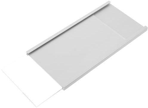 SEWACC Placa de Identificación de Aluminio para Oficina 8x16 Cm, Letrero de Mesa Adhesivo y Colgante, Titular de Nombre Metálico para Estación de Trabajo, Señalización Profesional