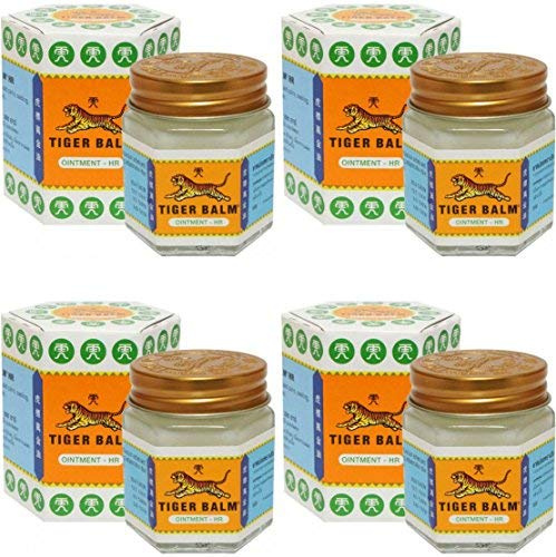 4 Jars of Tiger Balm White Ointment 30g/Jar (Large Jar!)