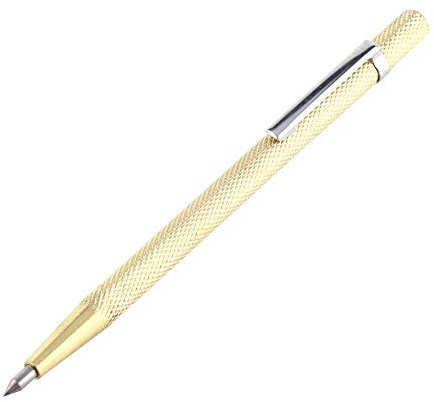 Fydun gramil de carpintero 1 unid Pocket Portable Scribe Pen Tool Pen Glass Glass Ceramic Máquina de grabado Scribe Tool(Oro)