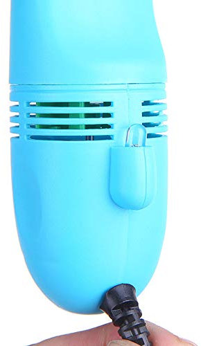 1 PCS Mini Ordinateur Aspirateur USB Clavier Brosse Aspirateur Kit D’Ordinateur Outil pour Enlever Dust Brush USB Keyboard Cleaner (Bleu Clair)