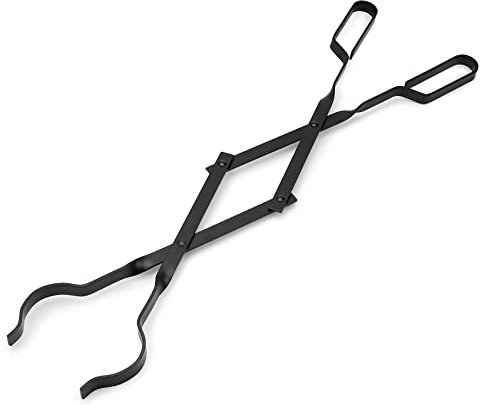 Onlyfire Outdoor Camino per Falò e Stufe, Pinze per Caminetti, Lunghe 66 cm, Tronchesi, Nero