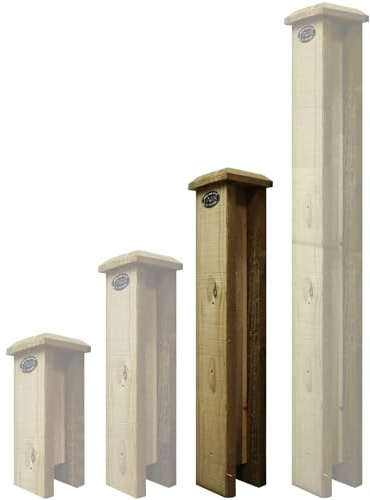 Premier Garden Supplies Concrete Post Extenders (2-WAY STRAIGHT) W.100mm x D.100mm x Height 2ft (60cm) Designed for Flat or Bobble Top Posts Can be self adjusted for Pyramid Top