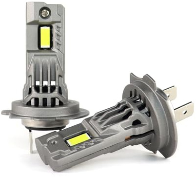 XRC H7 Lampe Auto 120W 24000LM 6000K 12V, 1:1 H7 Halogen-Abblendlichtlampen Extra Hell Weiß (2 STÜCK)