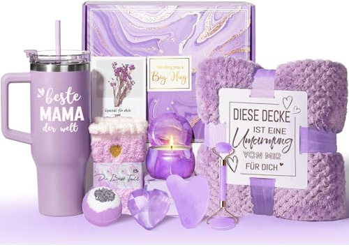 MKUOOY Muttertagsgeschenke für Mama, Beste Mama Geschenk zum Muttertag Geburtstag Weihnachten, Entspannende Spa Geschenk Korb Care Paket, Geburtstagsgeschenk Muttertagsgeschenk für Mutter