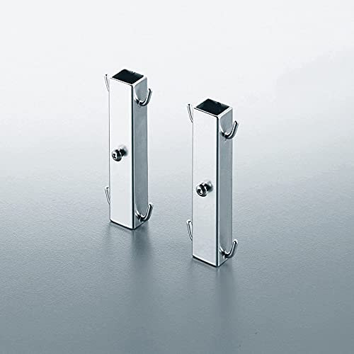 Kesseböhmer DISPENSA-x 2er Set Korbhalter silbergrau Höhe 198 mm Korbträger für höhenverstellbaren Tragrahmen