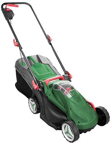 Güde 95806 Akku Rasenmäher 330/24-3.0L (24V, 3Ah Akku, 35l Grasfangsack, 330mm Schnittbreite, Klappbarer Führungsholm)