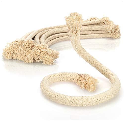 COM-FOUR® 20x Stoppino per lampade a olio - stoppino di ricambio per torce da giardino, in bambù - circa 30 cm x Ø 8 mm