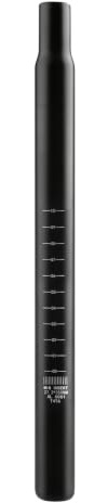 TRIWONDER Cykelsadelstolpe 25,4/27,2/28,6/30,4/30,8/31,6 mm x 350 mm Aluminiumlegering Sätesrör för MTB Road Bike BMX (Svart, 30,8 mm)