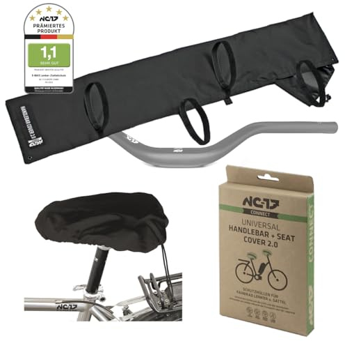NC-17 Protection de guidon universelle pour vélo électrique avec protection de selle - Protection de guidon de vélo électrique - Protection de transport pour porte-vélos - Protection contre la pluie
