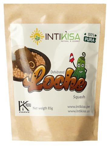 Intikisa | Dehydrated Squash | Vegan |100% Natural | Organic Superfood | Gastronomy | Gluten Free | Kosher Certified | 3.00 oz. (85g).