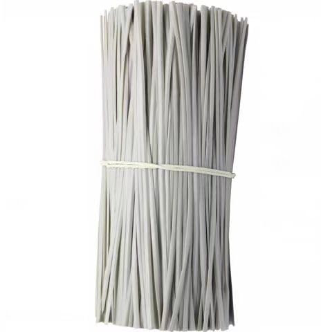 1000 fascette da 0,7 x 150 mm da giardino, fascette morbide rivestite in plastica per piante, colore grigio, fascette multiuso