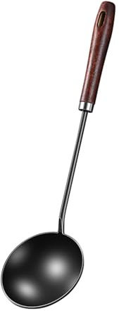 Manico lungo Cucchiaio di Ferro Pratico Uova Gnocchi Spatola Frittura Separatori di Olio in Metallo Cucchiaio Utensili da Cucina Spatola