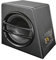 AXTON AXB20A – 20 cm / 8 Zoll Aktiv-Subwoofer, kompakte Auto Bassbox mit Verstärker, Basskiste mit High Level Eingangen, auch für Reisemobile, 140 Watt