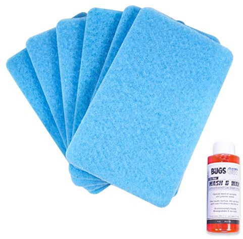 Bugs Out Bug Removing Sponge (6 Pack) with Concentrated Car Wash Soap Included
