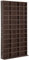 Homcom Bibliothek Regal Moderner Stil 33 Fächer Höhenverstellbare 1,02l x 0,24l x 1,95h M, Holz, braun, 102x24x195cm