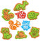 Baker Ross Schaumstoff-Stempel AX198, Waldtiere, Stempel-Set für Kinder, ideal für Kunst- und Bastelprojekte, 10 Stück