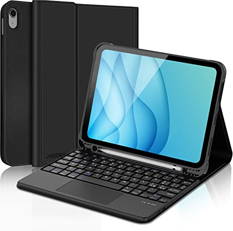 JADEMALL Tastiera con Trackpad per iPad 10 Generazione 10.9 2022/11 Generazione 2025 A16, Italiano QWERTY Tastiera Magnetica Staccabile Bluetooth con Touchpad per iPad A16 11 Pollici 2025, Nero