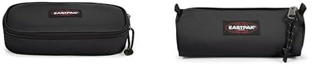 EASTPAK OVAL SINGLE Federmäppchen, 22 cm, Schwarz (Black) & BENCHMARK SINGLE Federmäppchen, 21 cm, Schwarz (Black)