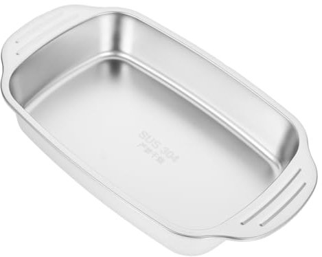 Mobestech Hotel Grade Roasting Pan Stainless Steel Fish Plate Large Baking Tray Rack