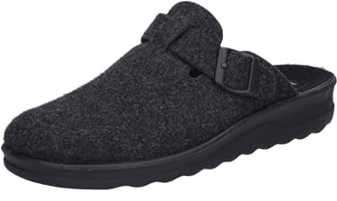 Josef Seibel Herren Pantoffeln Metz 240, Männer Hausschuhe,Weite H (Weit),Winter,Schlupfschuhe,schluepfschuhe,Slides,Titan,47 EU