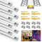 Chesbung LED Trockenbauprofil für 18MM Streifen, 10x1M Aluminum Kanal Trockenbau AluProfil für Decken und Wände, Leiste Schiene Eckprofil mit Weiß Abdeckung, Stripe Diffusor für Philips Hue Strip