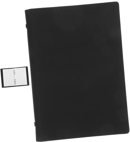 Gadpiparty Loose-leaf Notebook Pu Cover Aesthetic Diary Notebook Lined School Supplies Note Pad