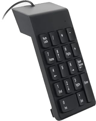 Tastiera numerica con cavo USB per una digitazione rapida e accurata per computer portatile PC desktop notebook per programmatori e giocatori digitazione confortevole