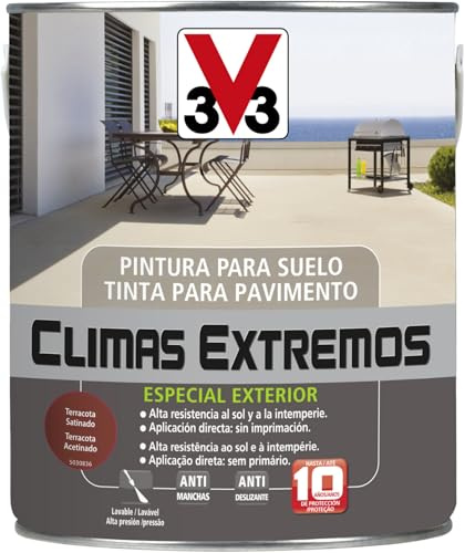 V33 PINTURA SUELOS CLIMAS EXTREMOS SATINADO TERRACOTA 2,5L